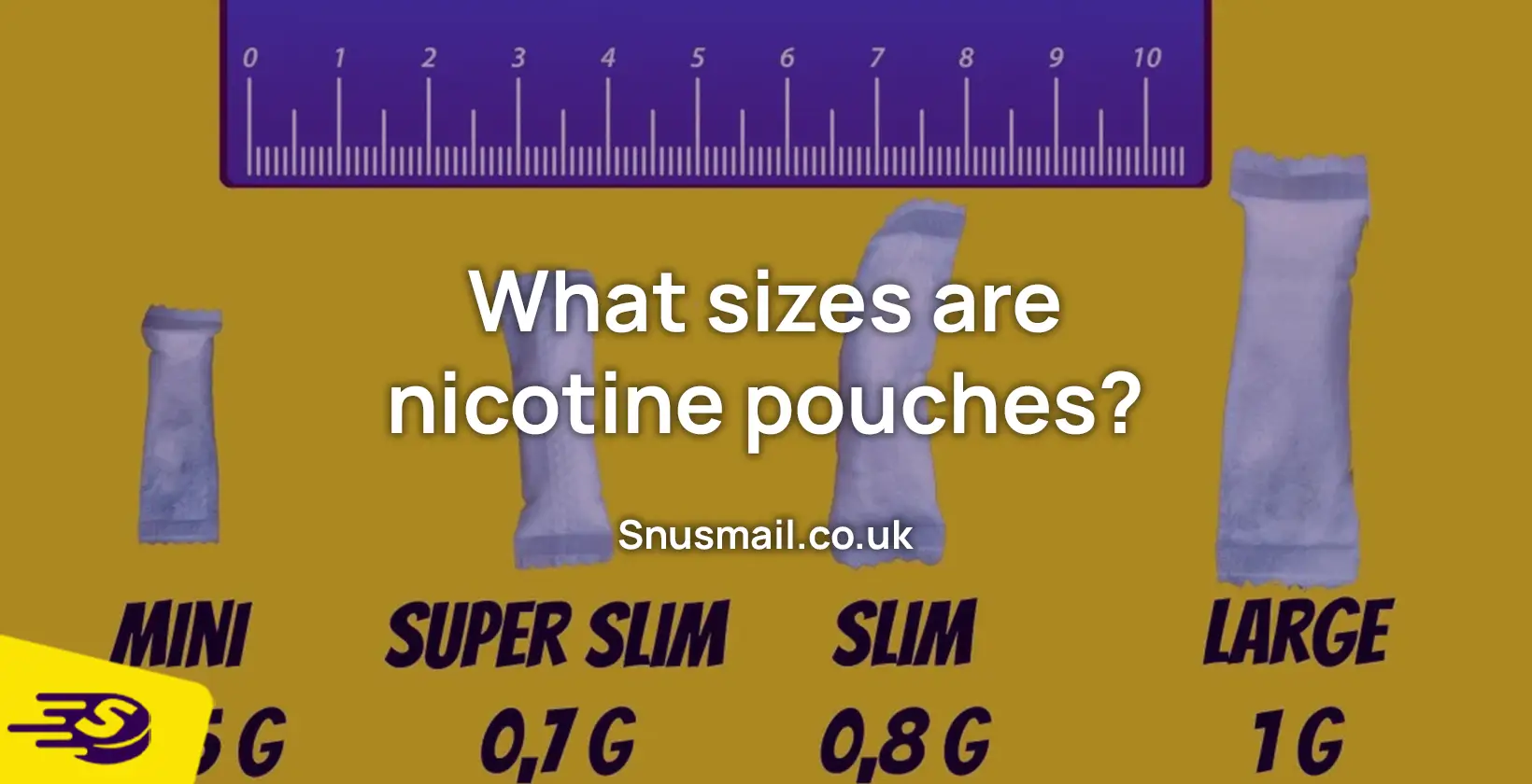What sizes are nicotine pouches
