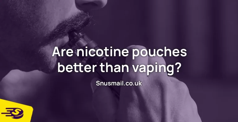 Are nicotine pouches better than vaping?